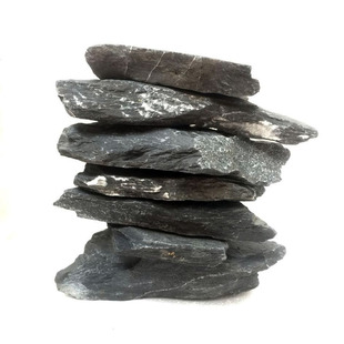 饰水草缸假山造景平板石鱼缸造景石云片石乌龟缸晒台爬台水族箱装