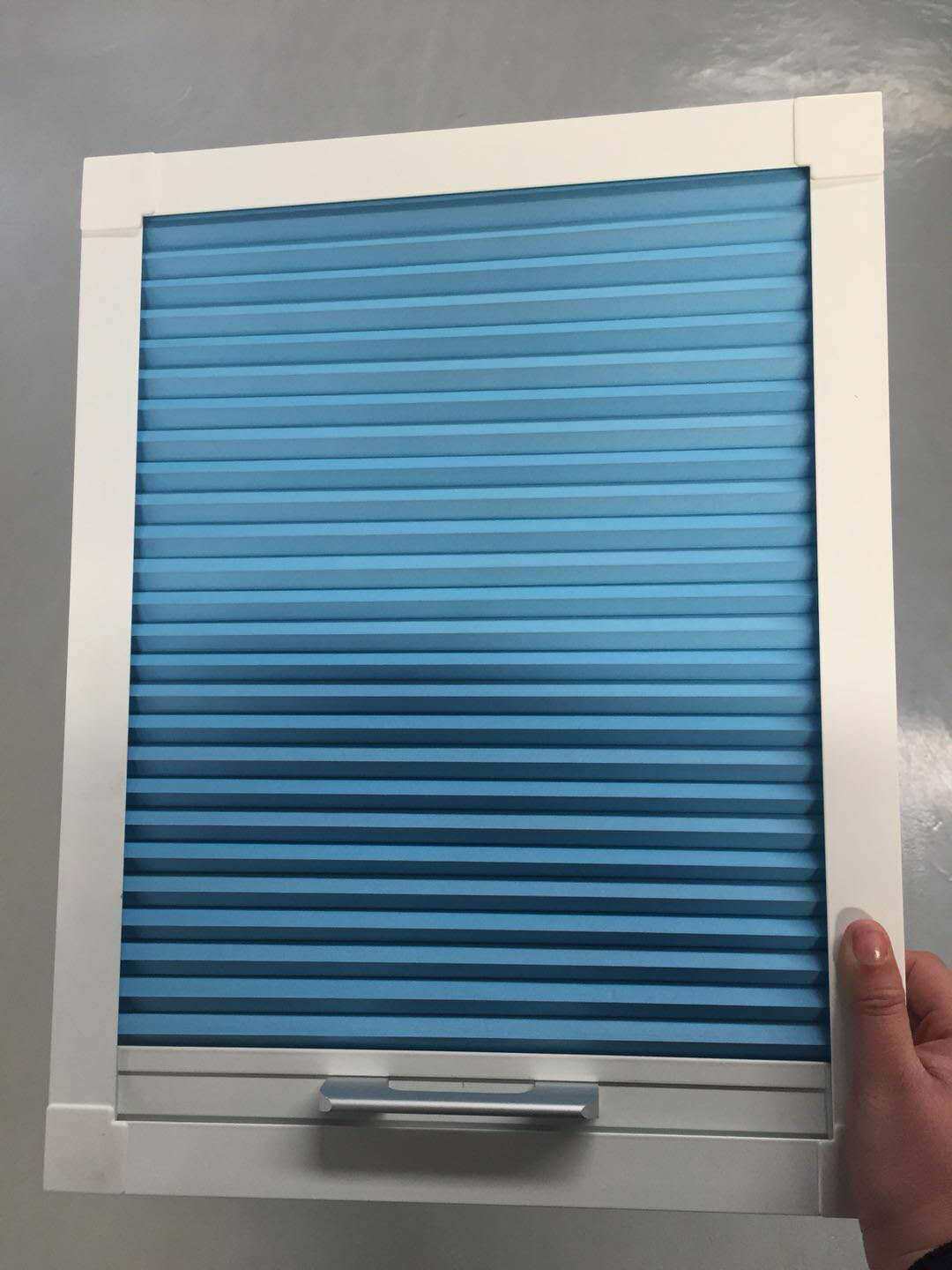 阳光房遮阳帘巢帘拉绳蜂巢帘日夜风琴帘遮光别墅蜂巢帘带框天棚帘