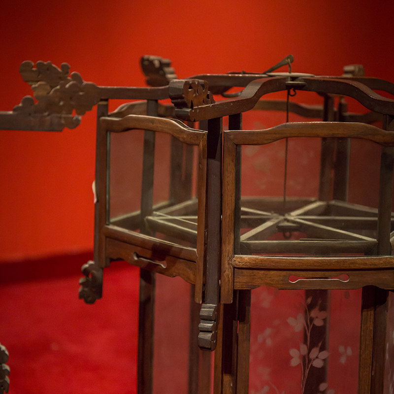 黄花梨宫灯清代六角中式古典装修灯笼文玩古董家饰软装搭配套装