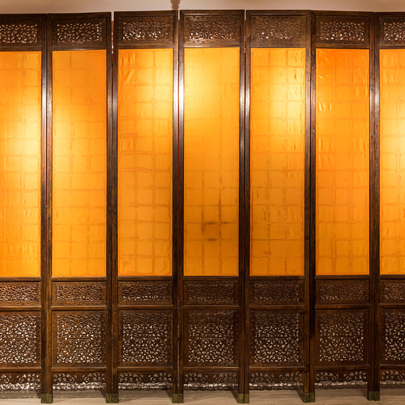 明代黄花梨福禄寿十二扇围屏风首都博物馆展品真品古董拍卖真品