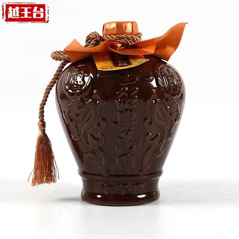 越王台绍兴黄酒花雕十年陈酿1.5ll*2坛糯米黄酒礼盒出口黄酒