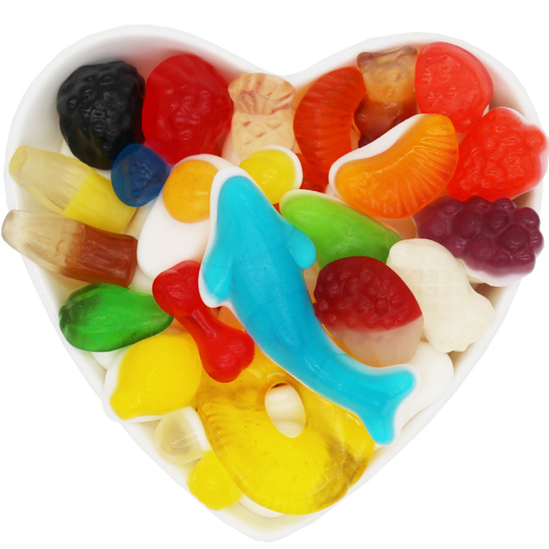 德国水果德乐迈德自选罐装500g果味儿童橡皮糖糖果