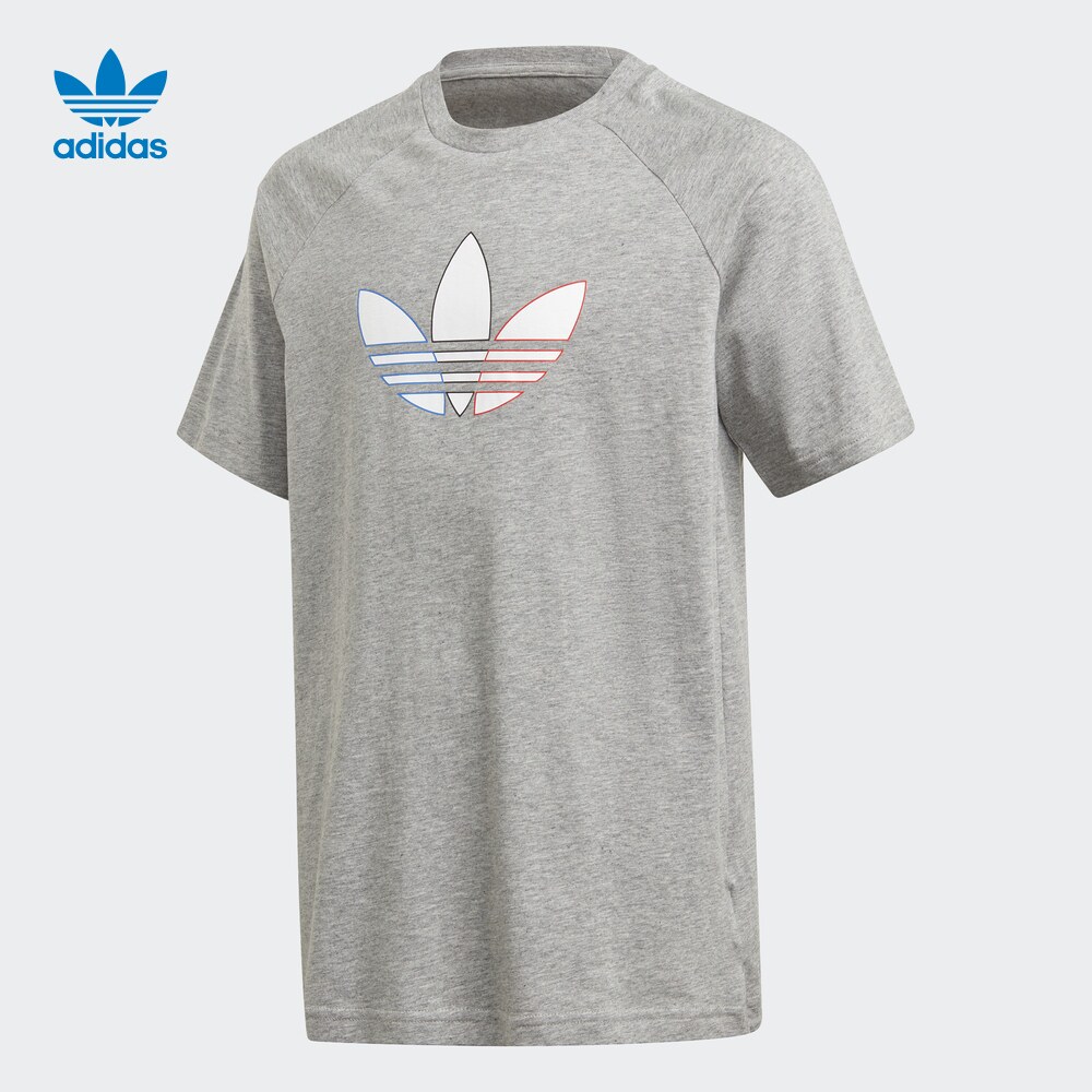 adidas阿迪达斯官网三叶草童装运动短袖gn7435t恤
