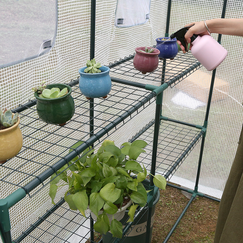 家用阳台户外庭院暖棚罩冬季防雨花棚花房多肉温室植物保温棚暖房