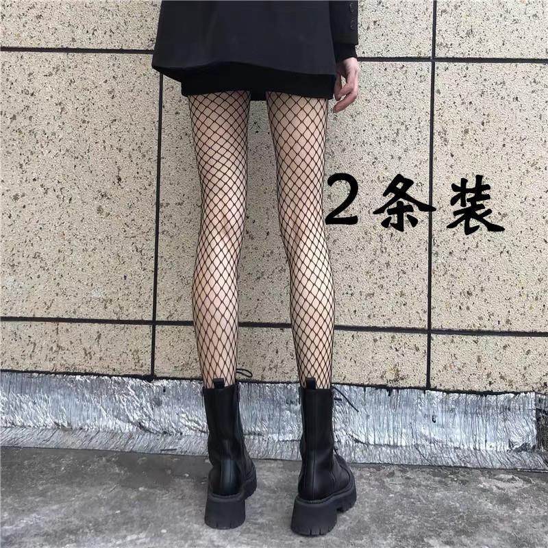 渔网jk丝袜女款性感黑色连裤袜子短袜