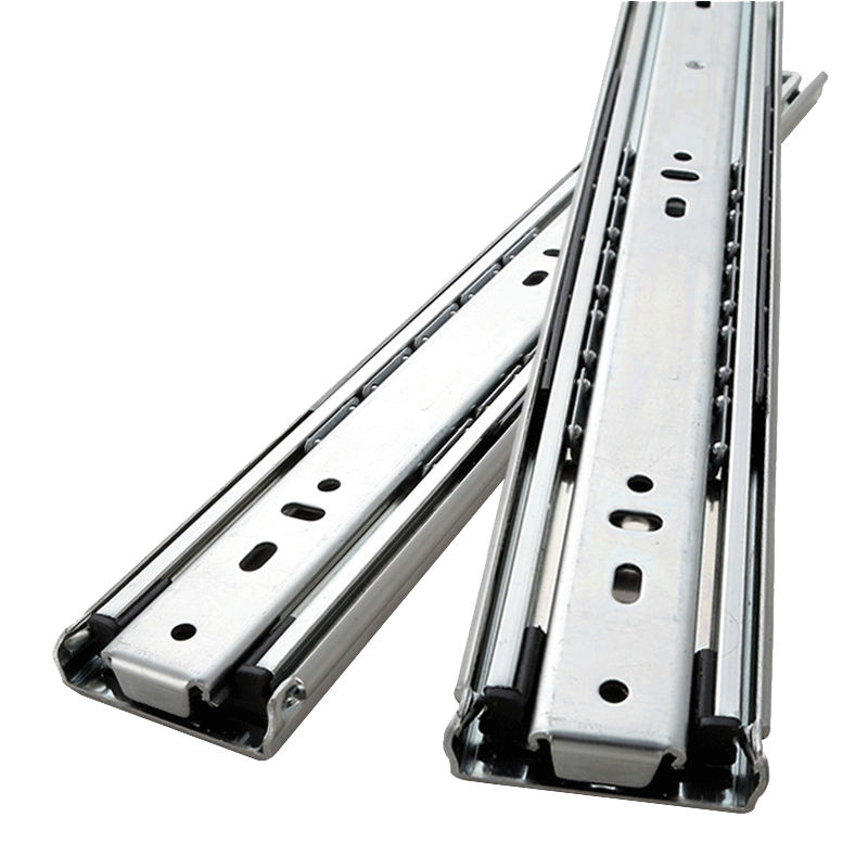 奥力晟重型导轨51宽滑道导轨承重机柜加厚三节轨抽屉轨道工业滑轨