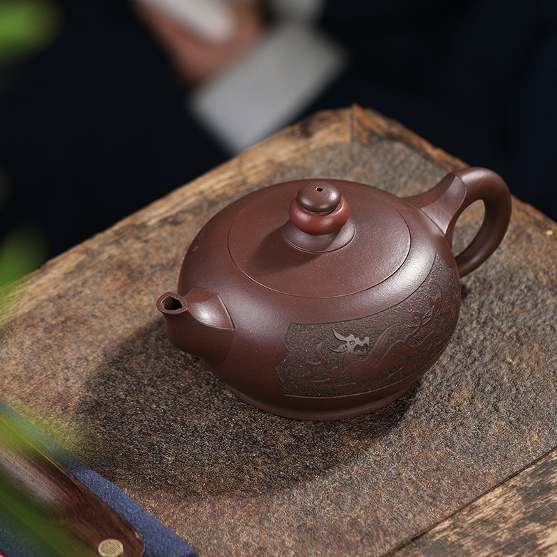 陶渊陆婕婕紫砂壶宜兴兴纯手工紫泥汉韵正宗茶壶茶壶