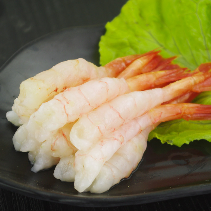 去头大北极甜虾1盘20尾 送芥末酱油 购5份顺丰包邮江浙沪刺身料理