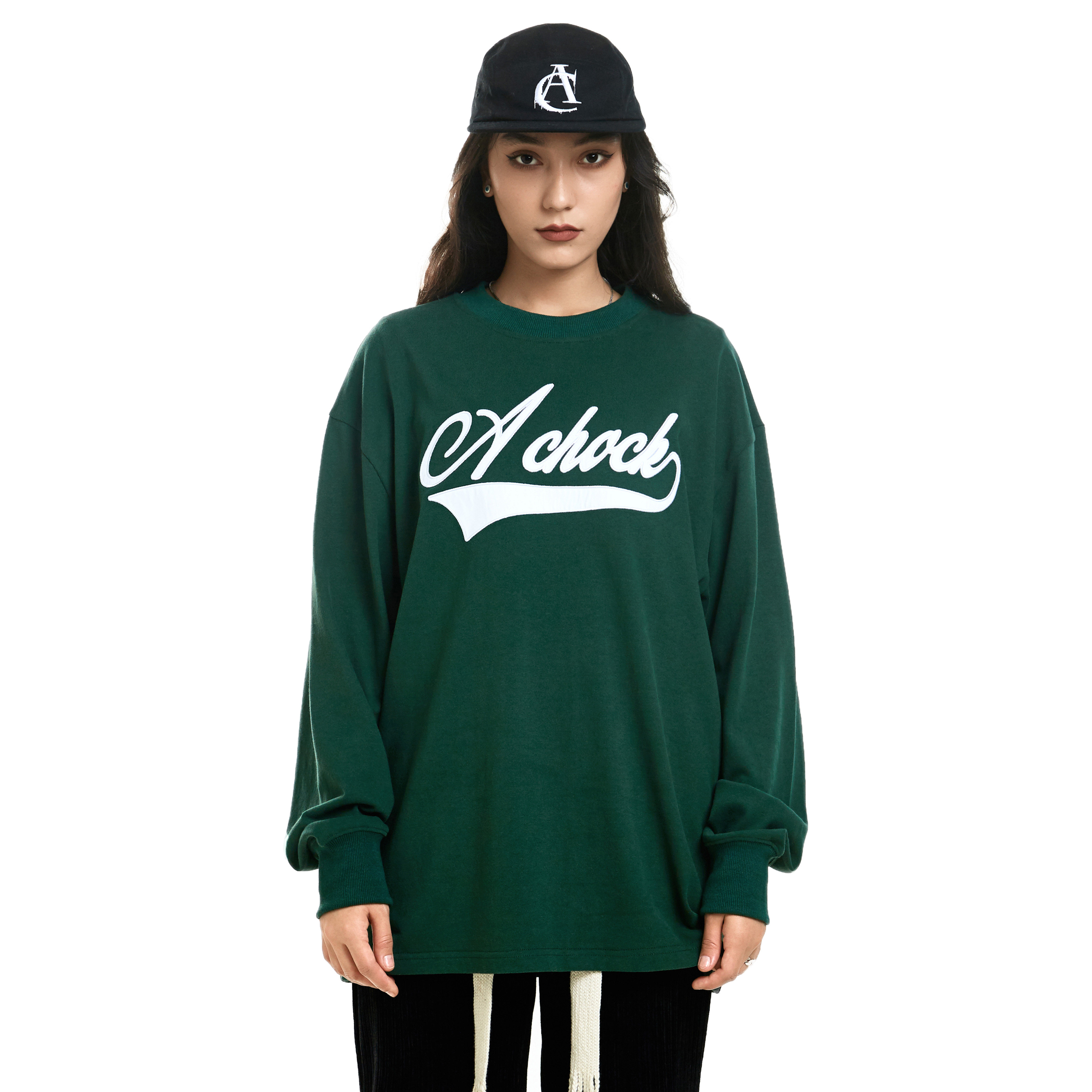 achock原创国潮街头英文印花卫衣