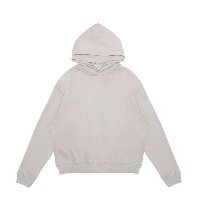 A chock original independent god gray double-hat sweater plus velvet warm loose hooded sweater men and women trend A chock original independent god gray double-hat sweater plus velvet warm loose hooded sweater men and women trend