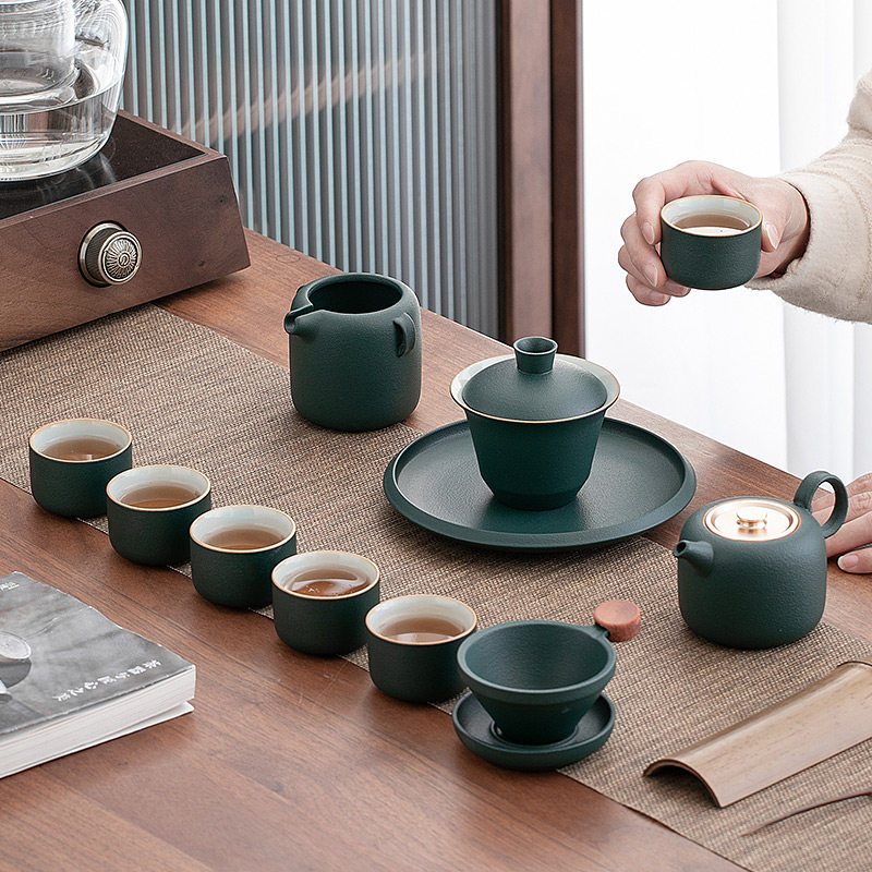 茶具功夫功夫茶办公室会客高档套装家用客厅陶瓷功夫茶具