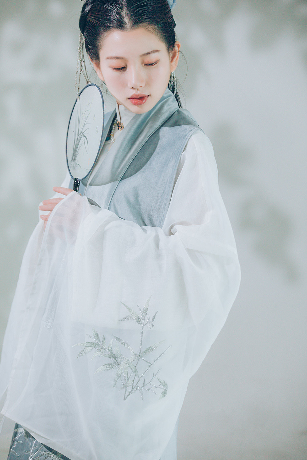 羽月汉服竹子单品链接原创正品古装春夏秋冬对襟民族服装