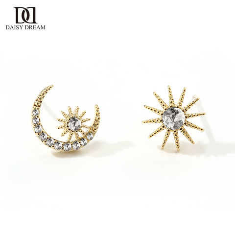 daisydream旗舰店:星星月亮耳钉女耳环2019新款潮简约