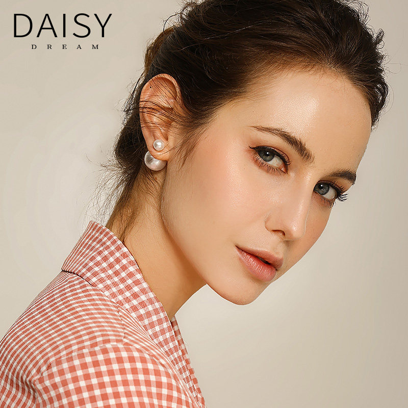 高级感双面大小珍珠女2022年潮耳钉耳钉daisydream旗舰店