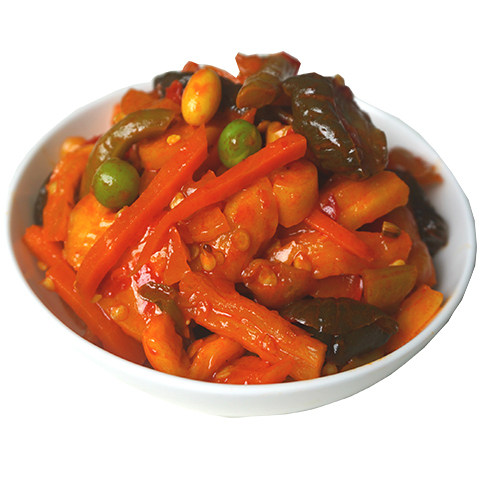 八宝3斤真空香辣咸菜黄瓜萝卜青豆辣椒开胃腌制