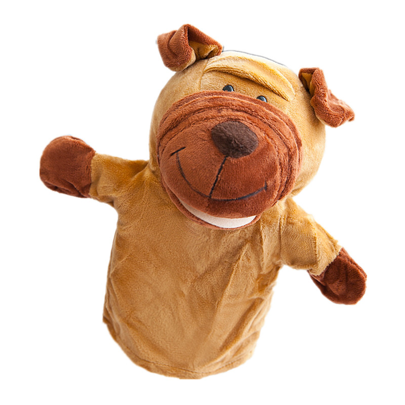 腹语动物手偶玩具娃娃嘴巴能动亲子游戏讲故事卡通手套玩偶能张嘴