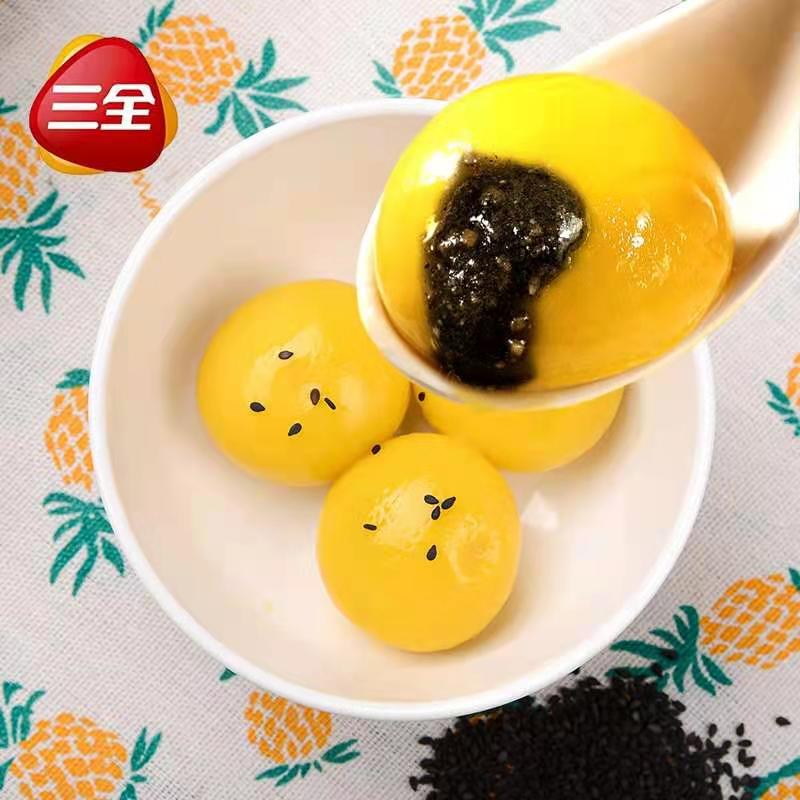 三全汤圆速冻精装大黄米黑芝麻宁波风味早餐汤圆