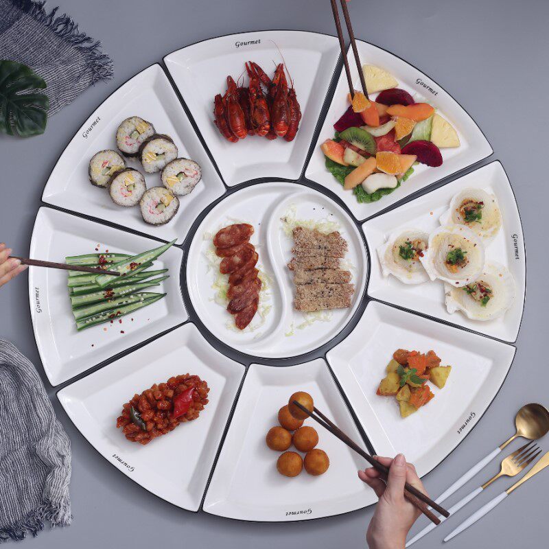 餐具酒店陶瓷组合拼盘海鲜大拼盘菜盘摆盘套家宴盘