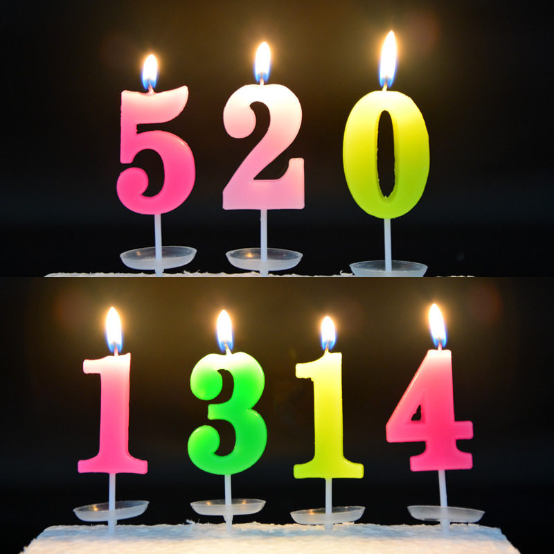 蜡烛数字蛋糕用品彩色不灭恶搞整蛊生日蛋糕无烟蜡烛