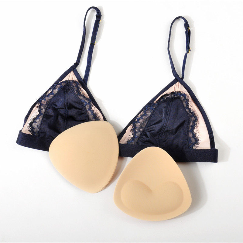 nobar不穿内衣泳衣比基尼丰胸三角粘性海绵垫插片