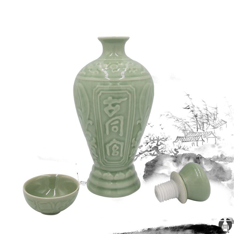 古同官耀青瓷系列50度香型纯粮酿造婚宴送礼白酒