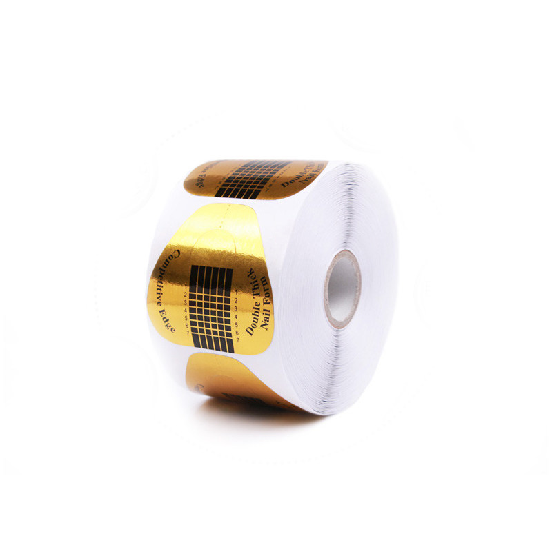 美甲纸托加宽飞机指托光疗水晶500片使用效果美甲工具