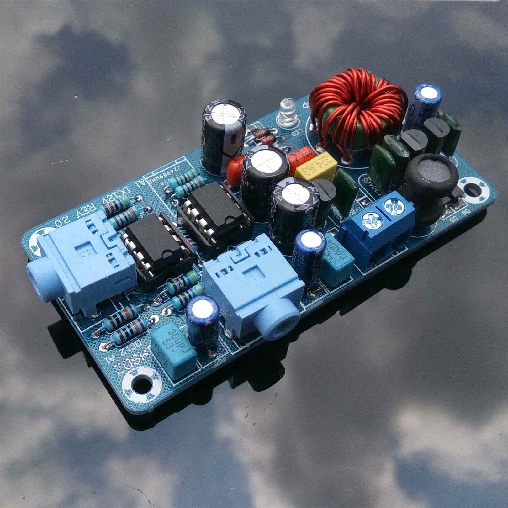 2021家5532车载音源前级功放板前置放大纯放大音调板