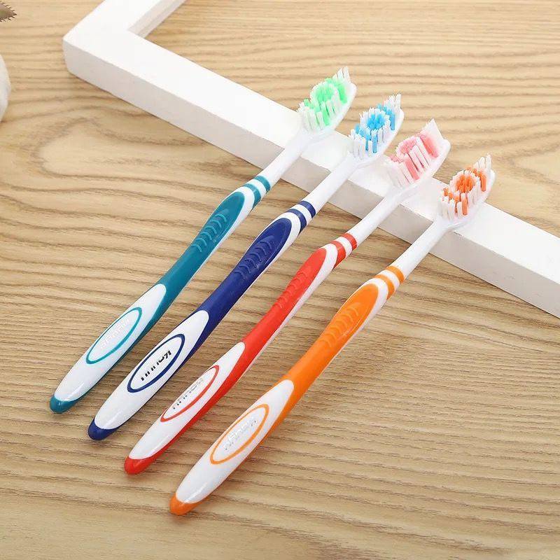 特价口玉中毛硬毛牙刷成人款中硬毛家用去牙渍牙刷