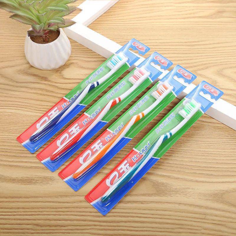 特价口玉中毛硬毛牙刷成人款中硬毛家用去牙渍牙刷