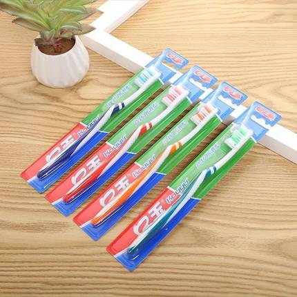 特价口玉中毛硬毛成人款中硬毛牙刷