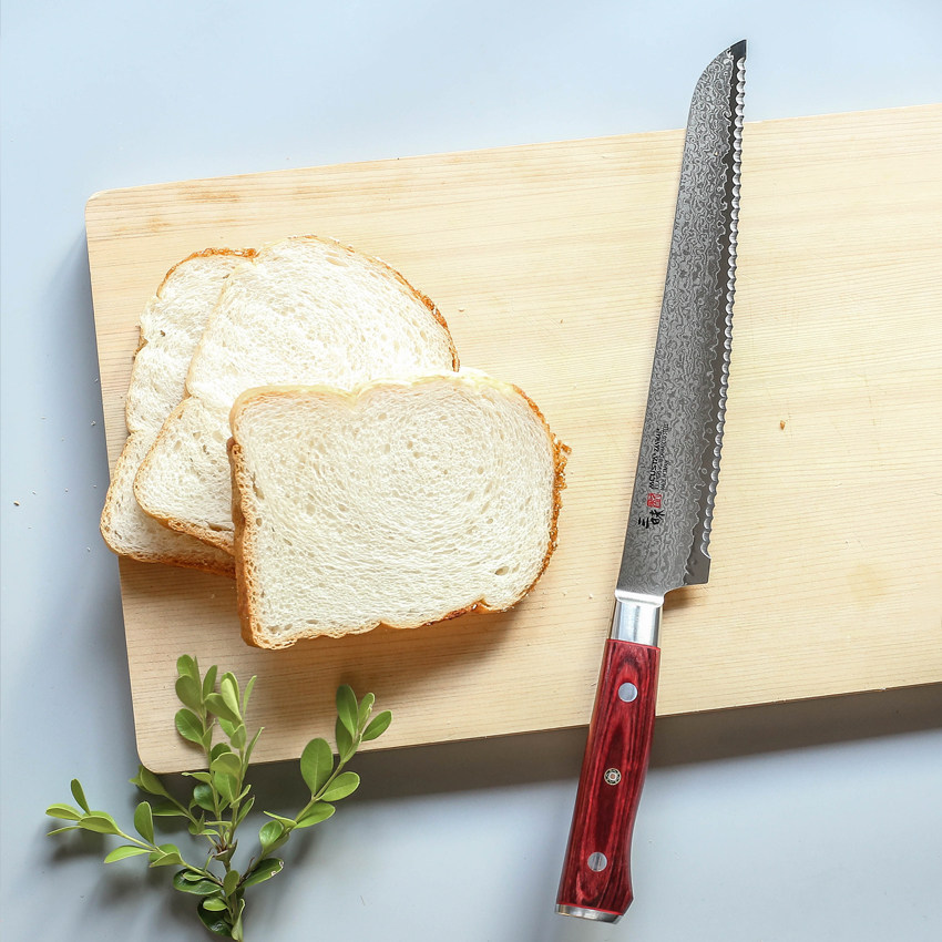zanmai三昧日本进口大马士革钢锯锯齿面包切片蛋糕面包刀