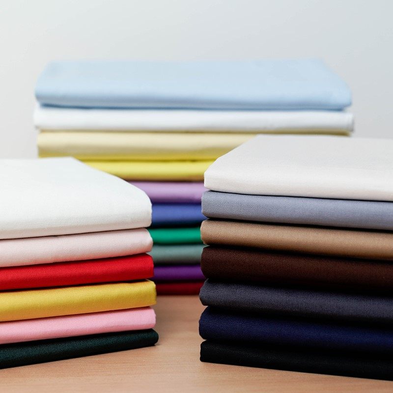 cotton纯棉服装布料purepurecolorwhiteshirtfabric海绵垫