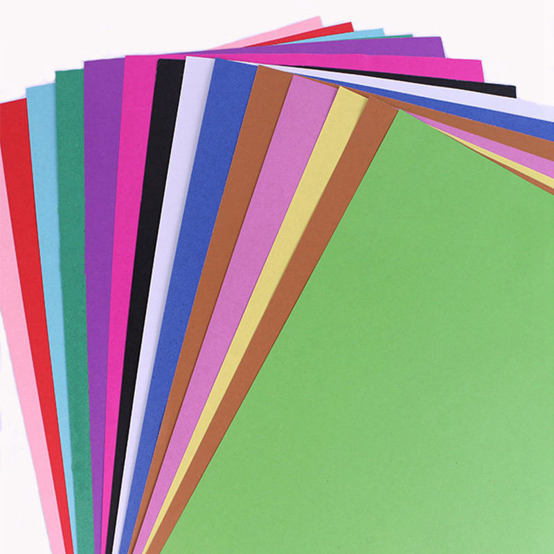 卡纸彩色制作创意幼儿园厚硬贺卡纸160g手工学生卡纸