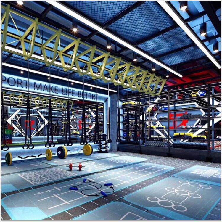 个性图案定制pvc塑胶地板健身房游乐场幼儿园母婴护理塑胶