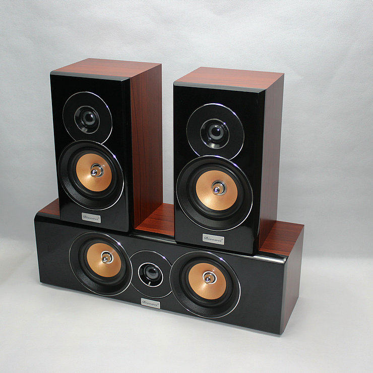 0豪华落地木质家庭影院组合套装客厅无源hifi音箱落地式音响