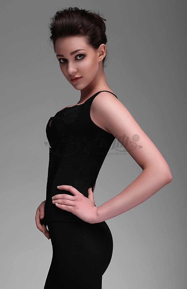 腰背背夹中束塑身收腹束腰提臀大腿美体内衣高腰塑身分体套装