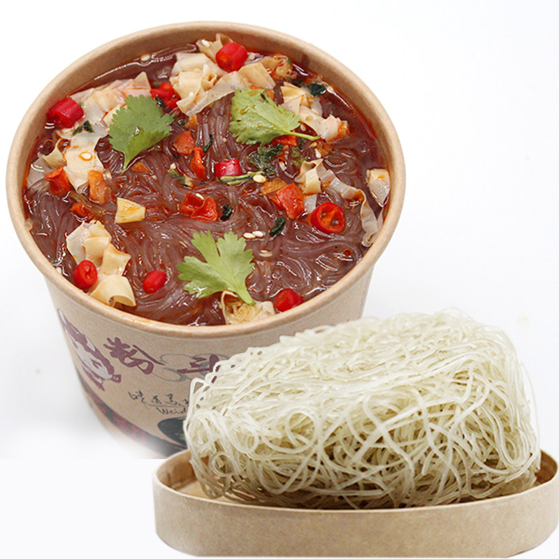 酸辣粉粉斗士正宗重庆酸辣粉方便粉丝速食桶装酸辣粉6盒整箱包邮
