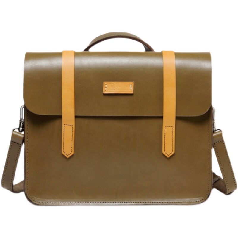 不止手作手工植鞣时尚百搭复古英伦剑桥包男日男士包袋