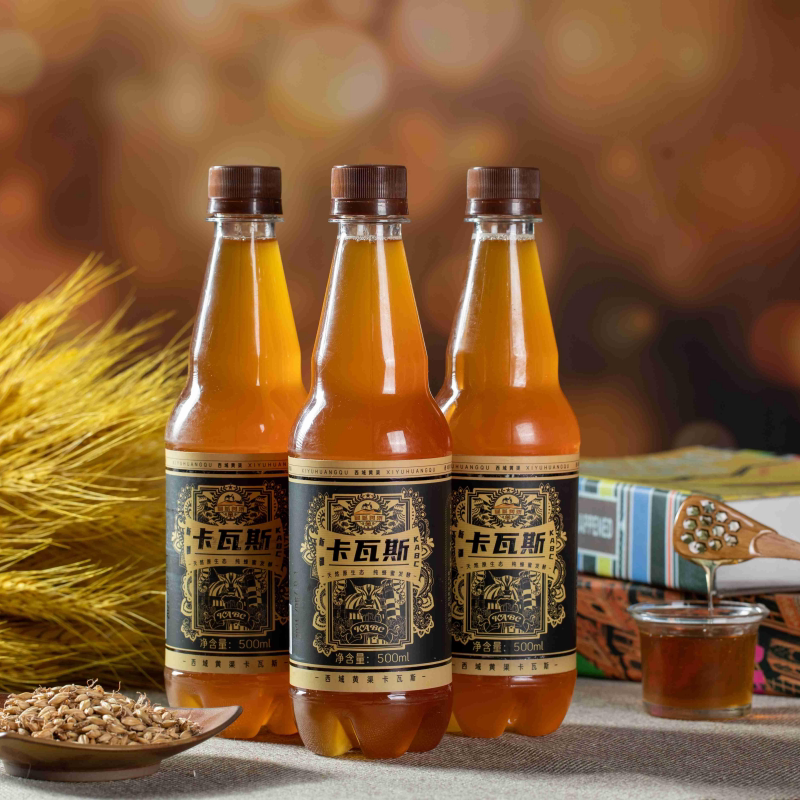 新疆传统工艺卡瓦瓦斯伊犁蜂蜜发酵啤酒花新鲜果味