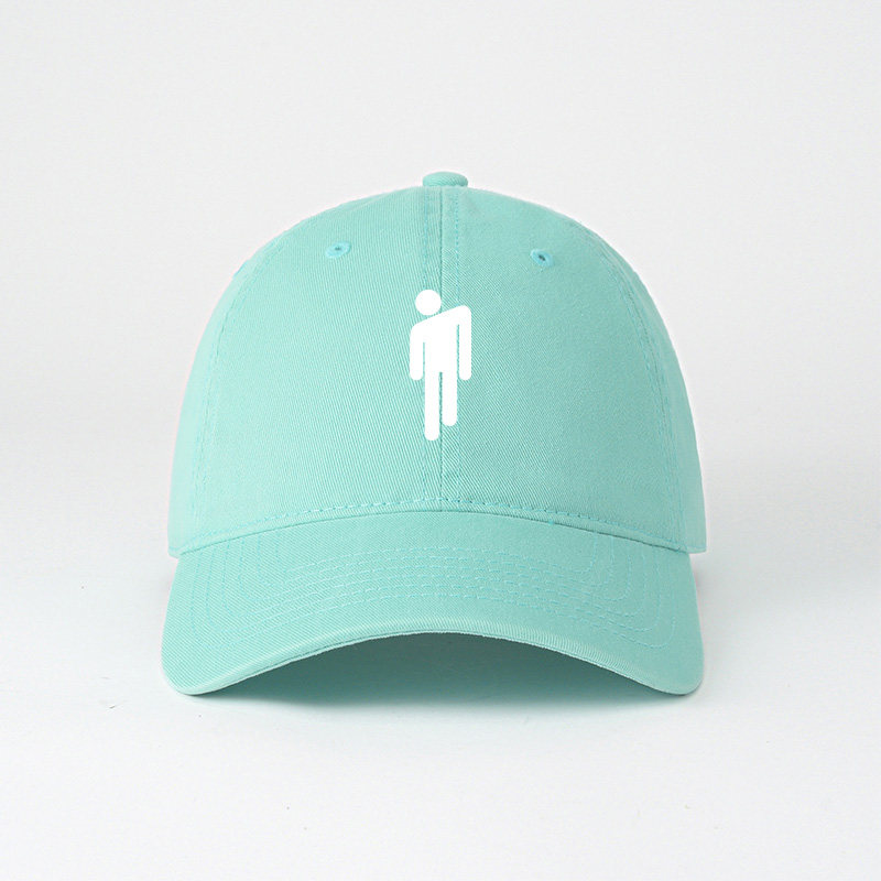 ins碧梨同款billieeilish帽子棒球帽男女水洗鸭舌帽帽子