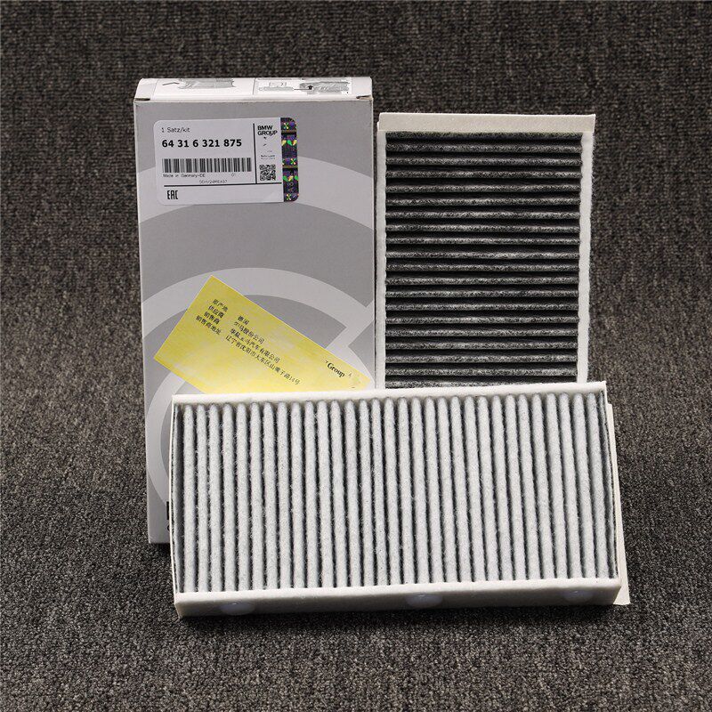 适配宝马x5空调滤芯原厂x1x3x6 3系5系gt 7系1系525空气滤芯格清