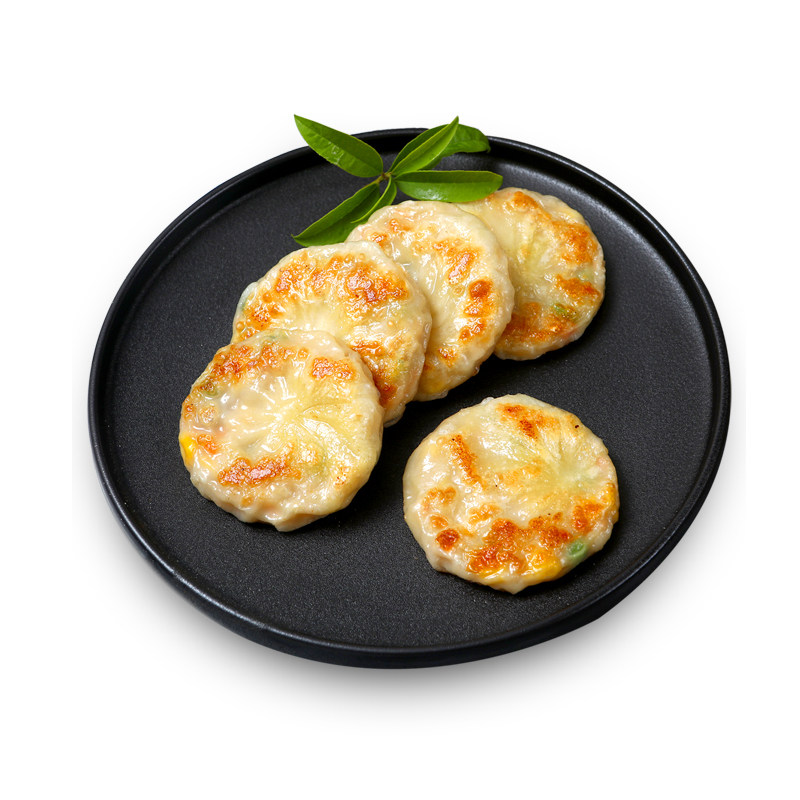光头玉米饼香煎杂粮肉饼煎饼广式早茶特色早餐手抓饼
