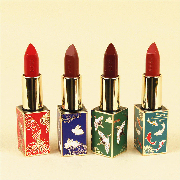 俏美人正品故宫口红中国国风宫廷女士持久不易唇膏