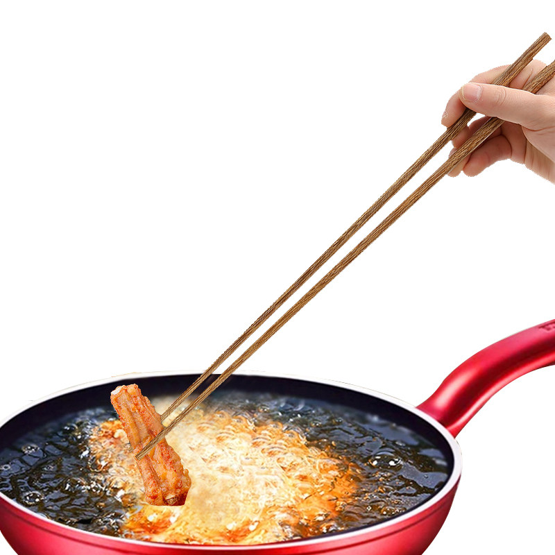 加长筷子家用油炸火锅防烫捞面筷炸油条的超长筷子实木筷商用免邮