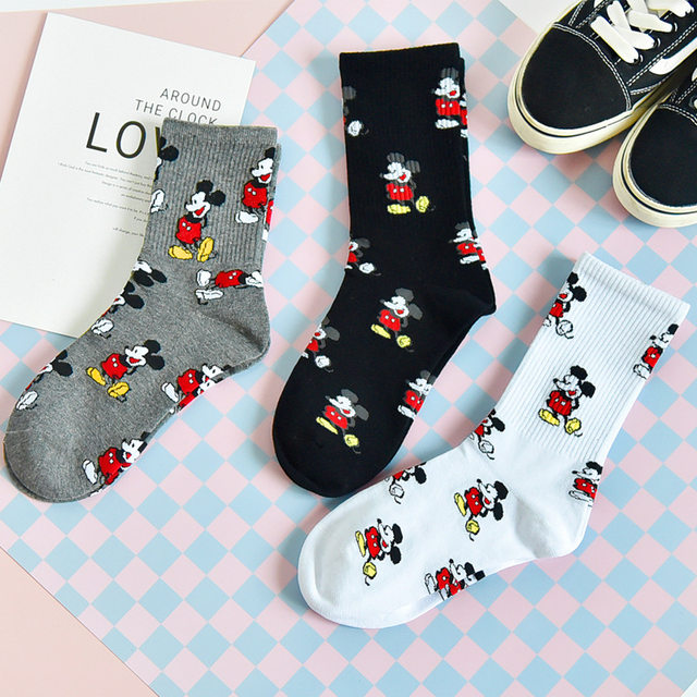 Socks, children, South Korea, Mask, Mouse, cotton, Di Shi Michara, autumn, winter, white cartoon stockings Socks, children, South Korea, Mask, Mouse, cotton, Di Shi Michara, autumn, winter, white cartoon stockings