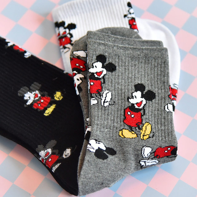 Socks, children, South Korea, Mask, Mouse, cotton, Di Shi Michara, autumn, winter, white cartoon stockings Socks, children, South Korea, Mask, Mouse, cotton, Di Shi Michara, autumn, winter, white cartoon stockings
