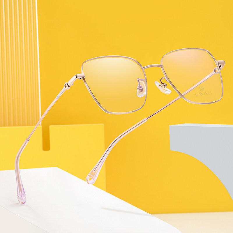 达芬奇眼镜98124男女黑色大框近视镜框超轻配镜眼镜架