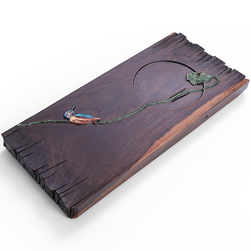 茗枝创意手绘功夫功夫茶茶具茶盘办公室大号茶海茶盘