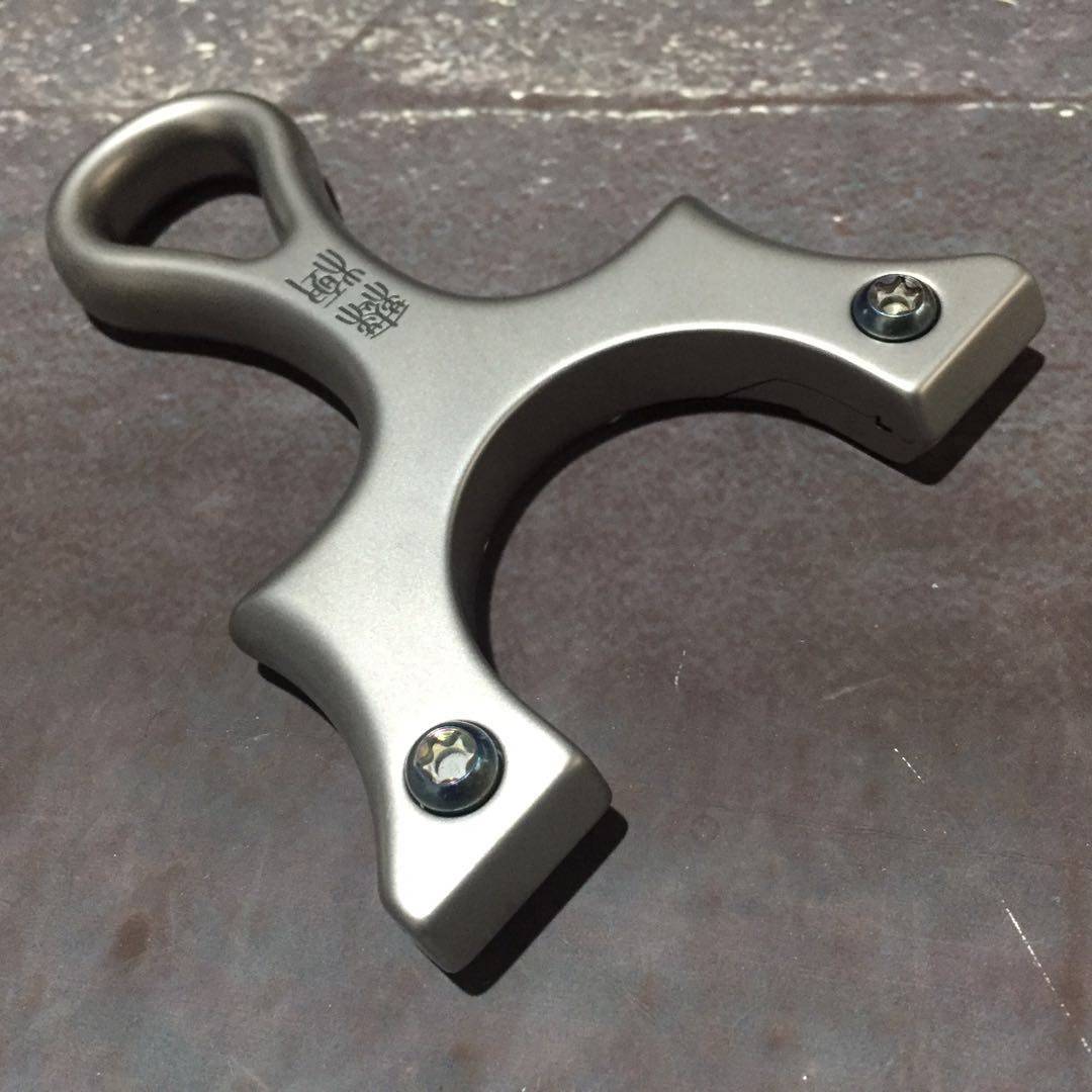 弓道无极,无极枭龙弹弓tc21钛合金数控切割螺丝免绑夹片大力水手