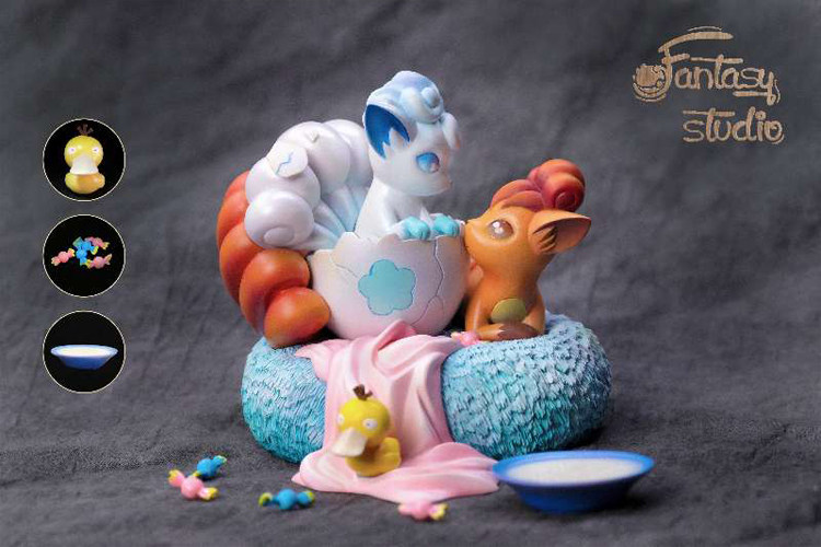 六尾神奇宝贝gk雕像手办宝可梦fantasy幻想孵化模型手办